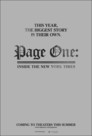 Cover for Page One: Inside the New York Times